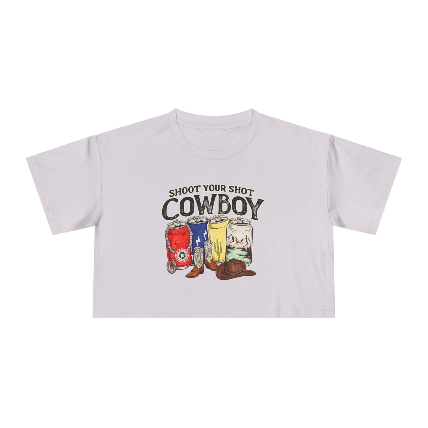 Shoot your shot crop top