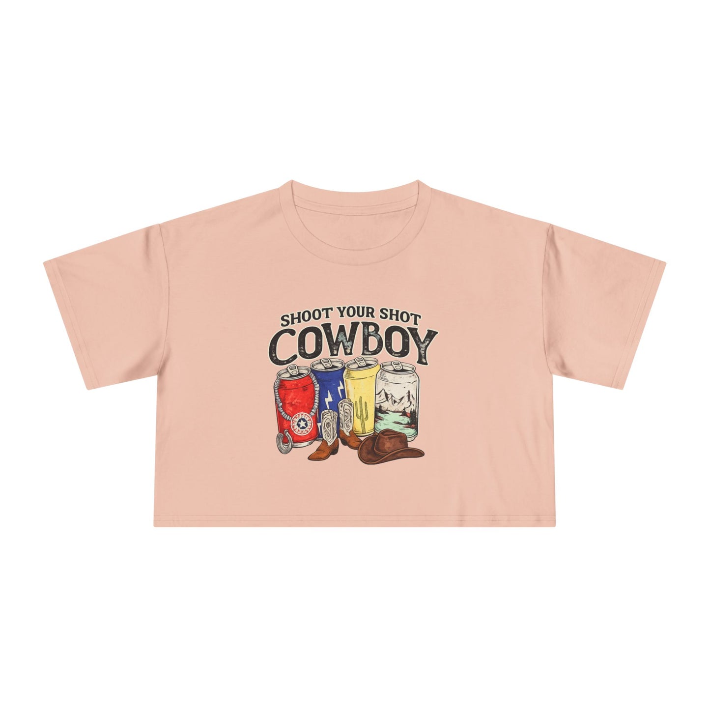 Shoot your shot crop top