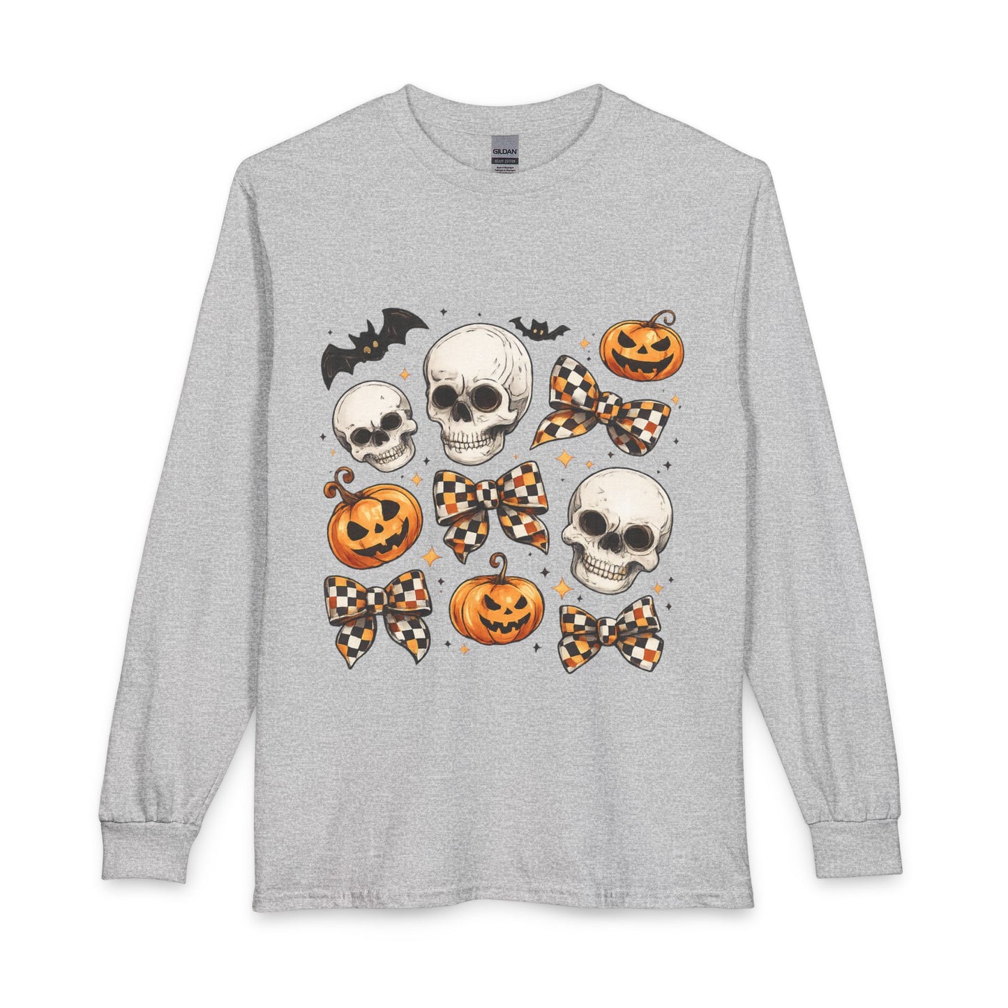 Spooky Checkered Bow Tee