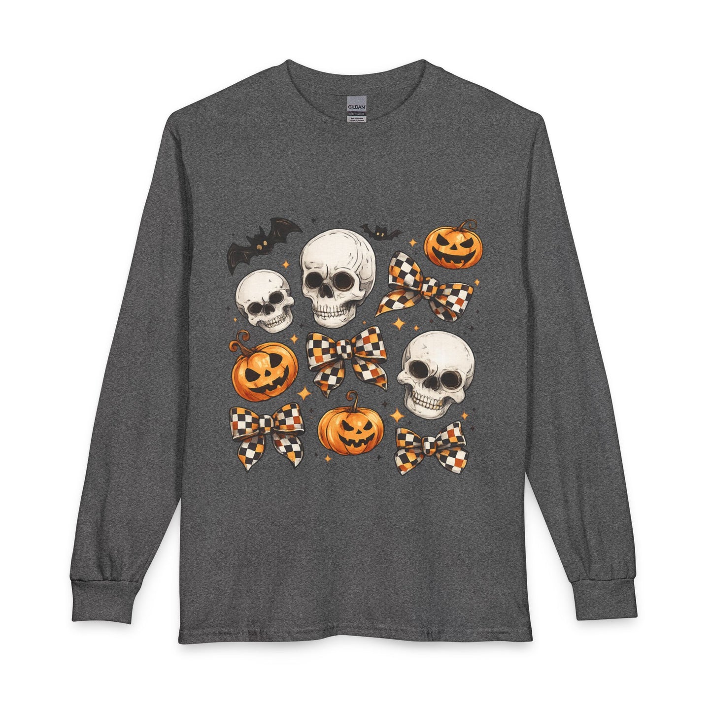 Spooky Checkered Bow Tee